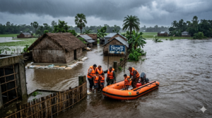 বাংলাদেশে ফের বন্যার আশঙ্কা, ৩ জেলায় ভারী বর্ষণের রেড অ্যালার্ট
